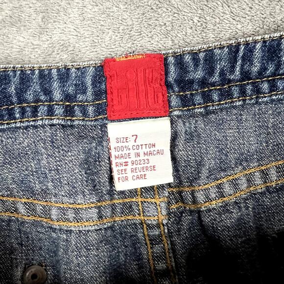 Vintage Denim Mini Skirt Lace Front Womens M Y2K Grunge - Picture 8 of 8